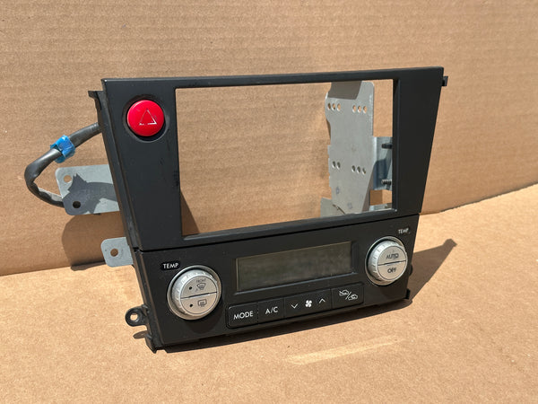 JDM Subaru Legacy 2005-2009 Outback Climate Control Din Dual Double Bezel Hazard