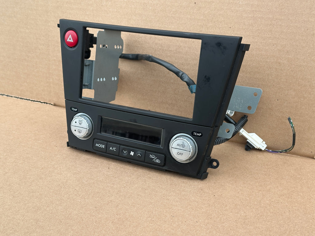 JDM Subaru Legacy 2005-2009 Outback Climate Control Din Dual Double Bezel Hazard