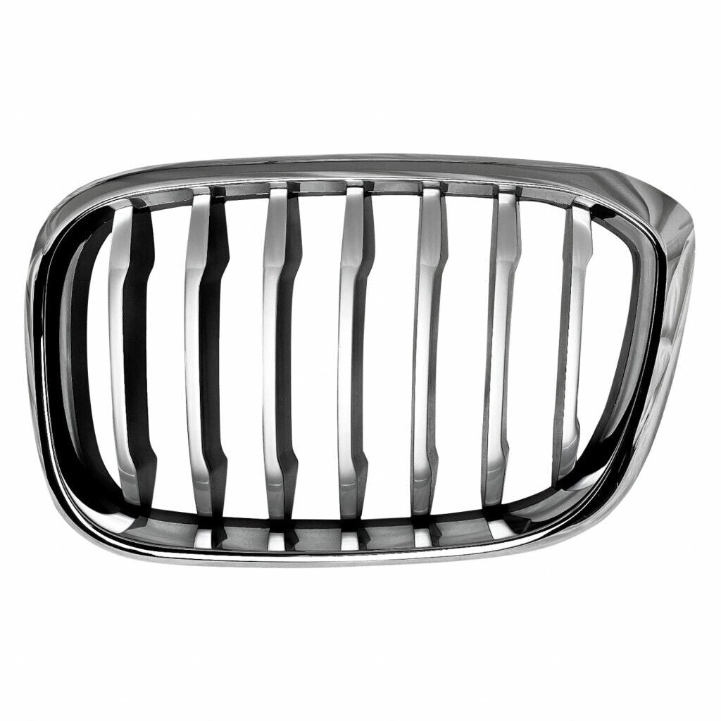 GRILLE LH CHROME FRAME W/BLACK SLATS/SILVER FR EDGE W/O M-PKG