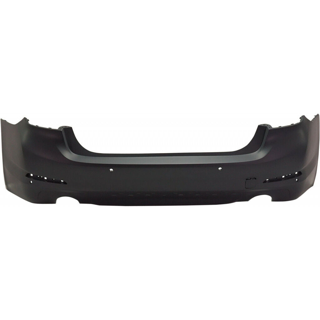 BUMPER RR PRIMED W/O PARK ASSIST W/PARK DISTANCE/TRIM LINES (FOR 530 SERIES W/O M-PKG)