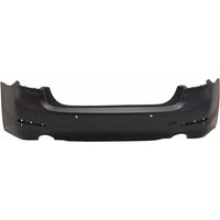 BUMPER RR PRIMED W/O PARK ASSIST W/PARK DISTANCE/TRIM LINES (FOR 530 SERIES W/O M-PKG)