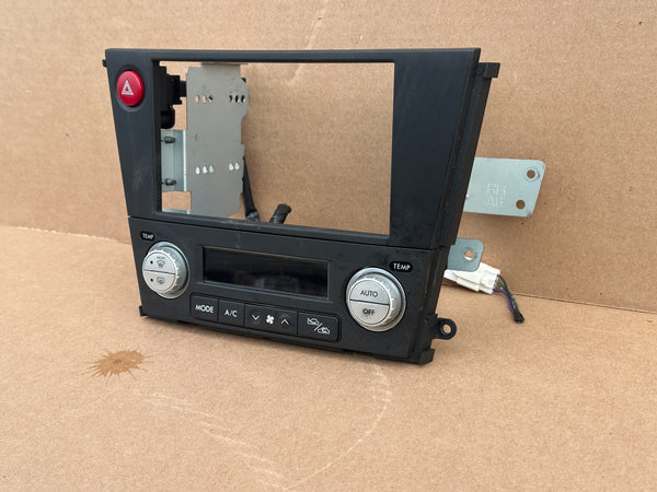 JDM Subaru Legacy 2005-2009 Outback Climate Control Din Dual Double Bezel Hazard