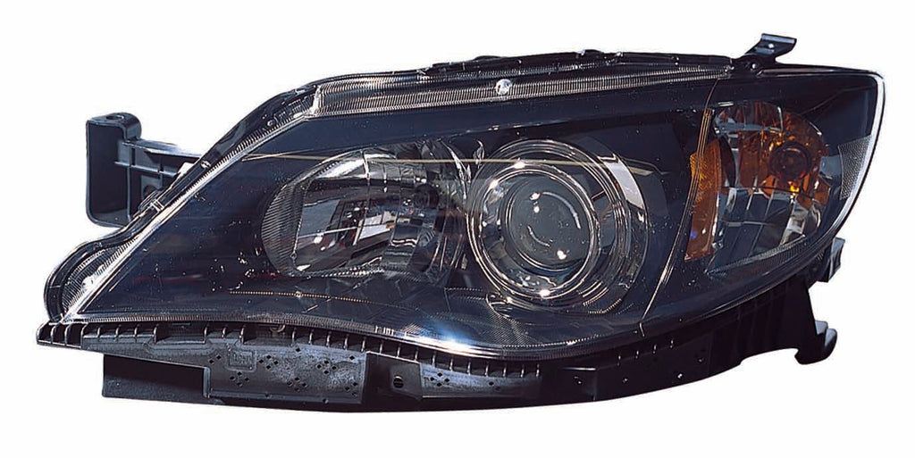 HEAD LAMP LH BLACK HALOGEN CAPA