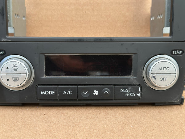 JDM Subaru Legacy 2005-2009 Outback Climate Control Din Dual Double Bezel Hazard