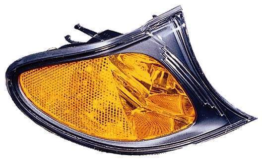 SIDE MARKER LAMP RH AMBER LENS BLACK BEZEL HQ