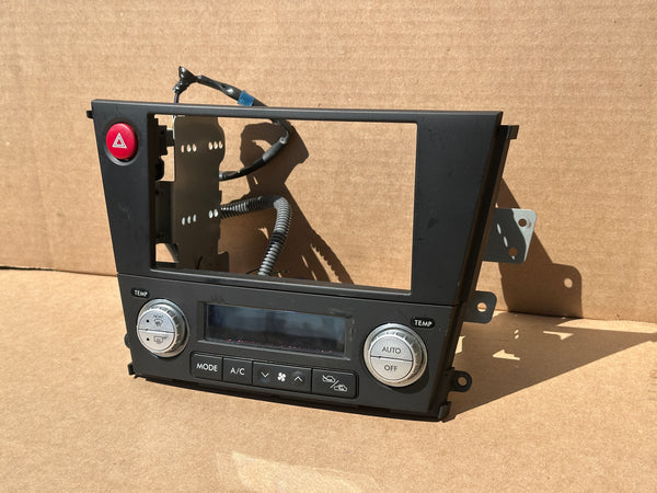 JDM Subaru Legacy 2005-2009 Outback Climate Control Din Dual Double Bezel Hazard