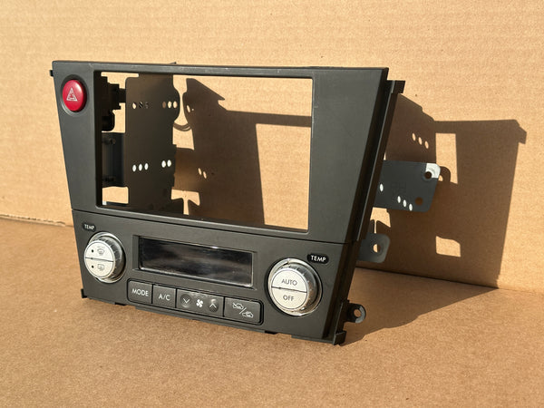 JDM Subaru Legacy 2005-2009 Outback Climate Control Din Dual Double Bezel Hazard