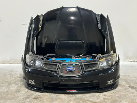 JDM Subaru Impreza WRX STi Bumper HID Headlights Grille Fenders Hood 2006-2007