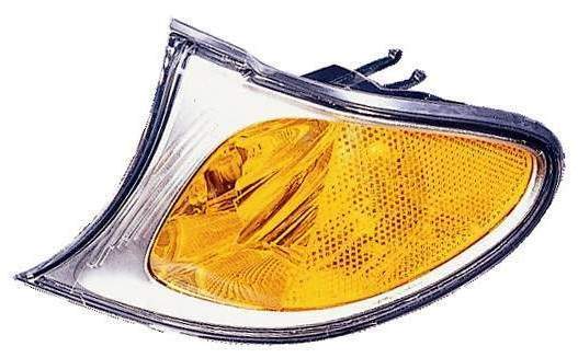 SIDE MARKER LAMP LH AMBER W/CHROME BEZEL HQ