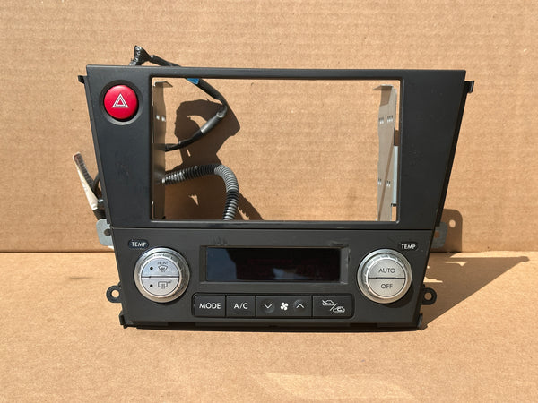 JDM Subaru Legacy 2005-2009 Outback Climate Control Din Dual Double Bezel Hazard