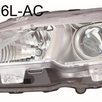 HEAD LAMP LH HALOGEN W/CHROME BEZEL CAPA