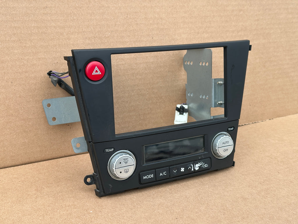 JDM Subaru Legacy 2005-2009 Outback Climate Control Din Dual Double Bezel Hazard
