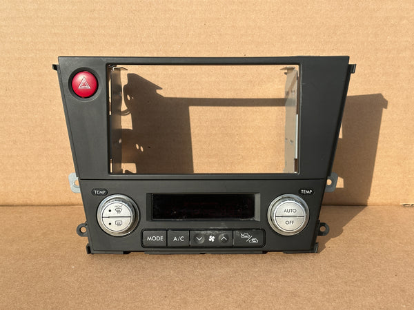 JDM Subaru Legacy 2005-2009 Outback Climate Control Din Dual Double Bezel Hazard