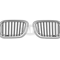 GRILLE LH CHROME/SILVER W/TITANIUM