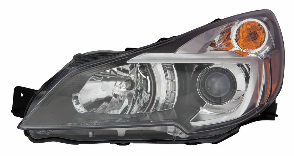HEAD LAMP LH W/BLACK BEZEL CAPA