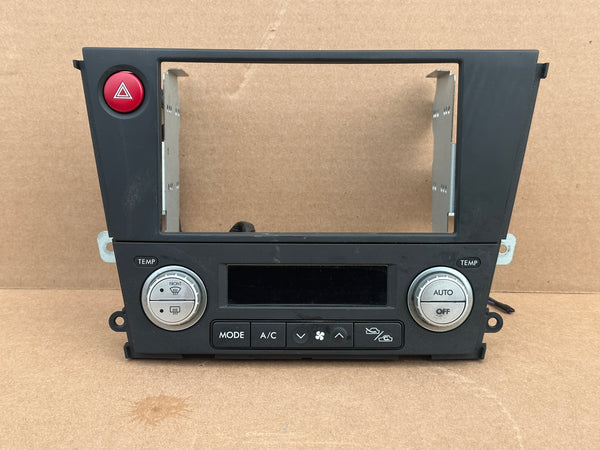 JDM Subaru Legacy 2005-2009 Outback Climate Control Din Dual Double Bezel Hazard