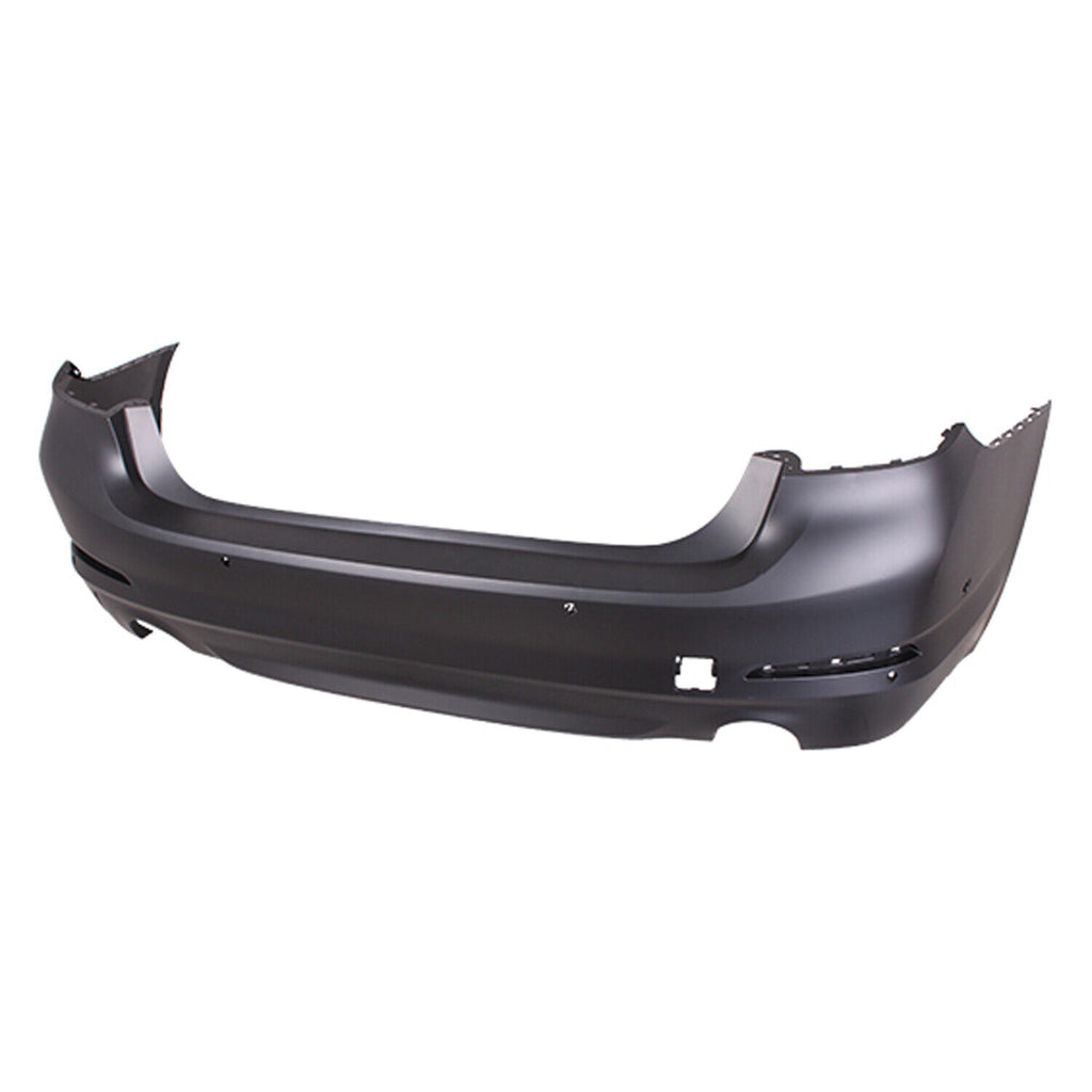 BUMPER RR PRIMED W/PARK ASSIST/PARK DISTANCE W/O TRIM LINES(FOR 530 SERIES W/O M-PKG)