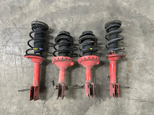 JDM Subaru Impreza WRX STi Shocks Coil Springs Struts Assembly 2004-2007 GDB V8 V9 5/100 TYPE | Strut Assembly | 2.0l, 5x100, EJ205, freeshipping, Impreza, Red Struts, Subaru, Turbo, WRX, wrx 2004, wrx 2005, WRX STI | 2939