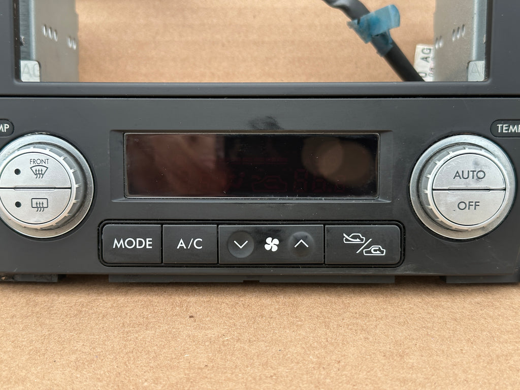 JDM Subaru Legacy 2005-2009 Outback Climate Control Din Dual Double Bezel Hazard