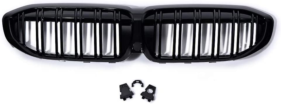 GRILLE BRIGHT BLACK W/CHROME FRAME USE W/CAMERA/LUXURY LINE W/O M-PKG
