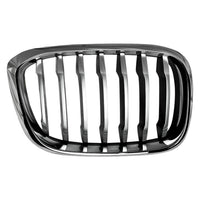 GRILLE RH CHROME FRAME W/BLACK SLATS/SILVER FR EDGE W/O M-PKG