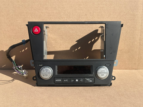 JDM Subaru Legacy 2005-2009 Outback Climate Control Din Dual Double Bezel Hazard