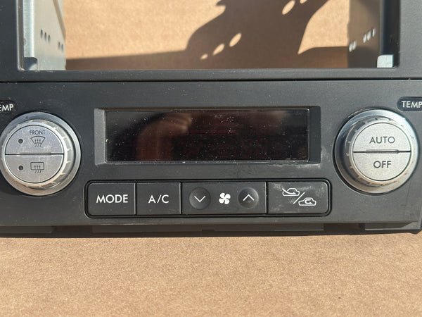 JDM Subaru Legacy 2005-2009 Outback Climate Control Din Dual Double Bezel Hazard