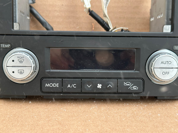 JDM Subaru Legacy 2005-2009 Outback Climate Control Din Dual Double Bezel Hazard