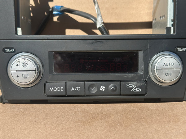 JDM Subaru Legacy 2005-2009 Outback Climate Control Din Dual Double Bezel Hazard