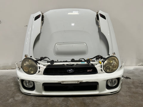 JDM Subaru Impreza WRX STi V7 Bumper Headlights Fenders Hood Bumper 2002-2003 Front End Conversion