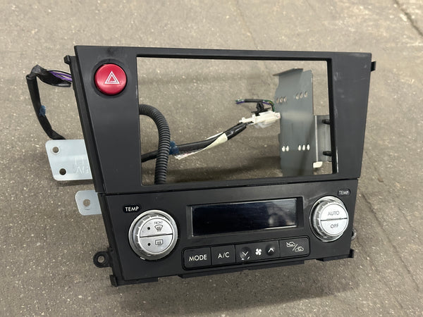 JDM Subaru Legacy 2005-2009 Outback Climate Control Din Dual Double Bezel Hazard