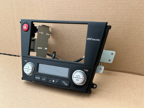 JDM Subaru Legacy 2005-2009 Outback Climate Control Din Dual Double Bezel Hazard
