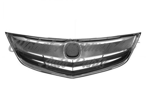 GRILLE W/MOULDING CHROME/BLACK