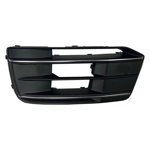 GRILLE LOWER FR LH TEXTURED MATTE BLACK W/CHROME TRIM W/O ADAPTIVE CRUISE