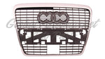 GRILLE SLV-BLACK W/CHROME FRAME W/HOLE — photo 1