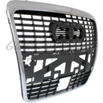 GRILLE SLV-BLACK W/CHROME FRAME W/HOLE — photo 2