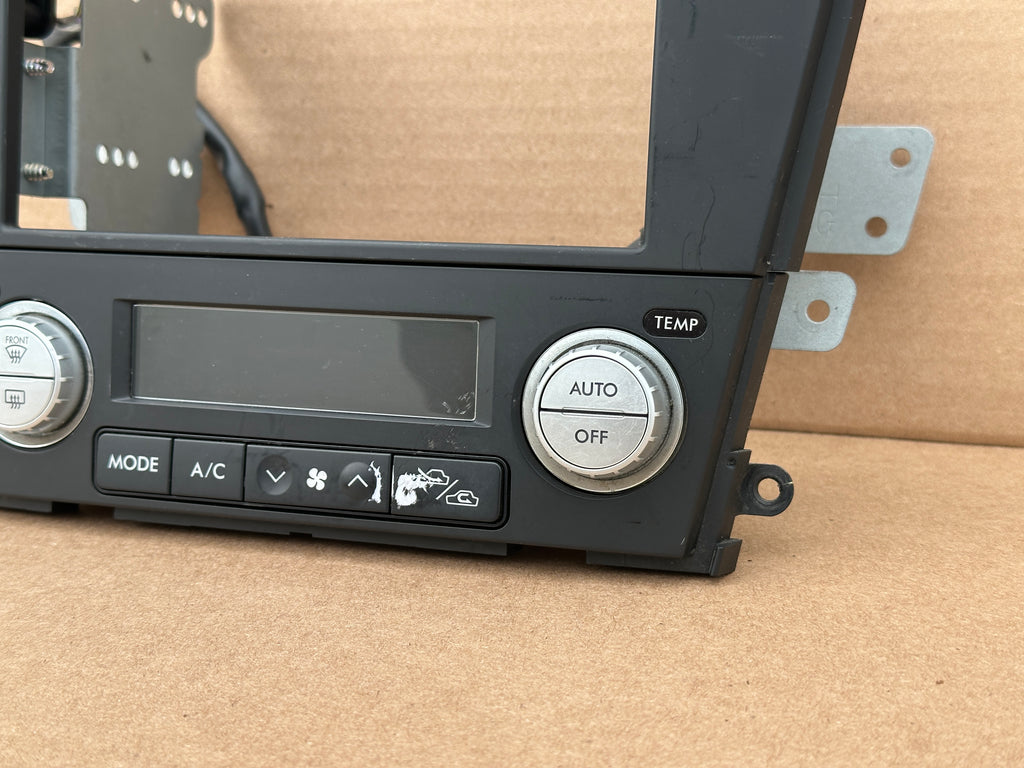 JDM Subaru Legacy 2005-2009 Outback Climate Control Din Dual Double Bezel Hazard