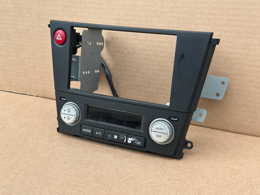 JDM Subaru Legacy 2005-2009 Outback Climate Control Din Dual Double Bezel Hazard