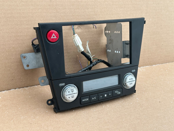 JDM Subaru Legacy 2005-2009 Outback Climate Control Din Dual Double Bezel Hazard