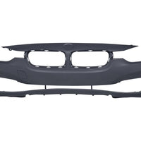 BUMPER FR W/O PARK DISTANCE/PARK ASSIST W/WASHER BASE MODEL W/O LOWER CENTER MOULDING SLOT