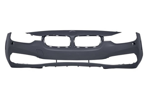 BUMPER FR W/O PARK DISTANCE/PARK ASSIST W/WASHER BASE MODEL W/O LOWER CENTER MOULDING SLOT