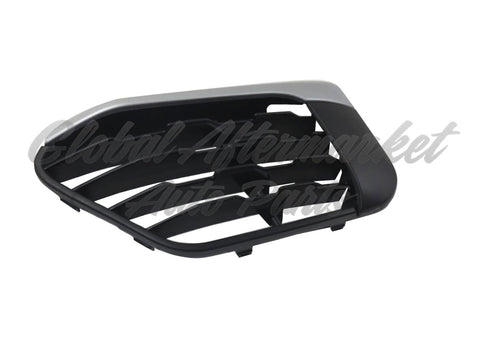 GRILLE LOWER LH PTD BLACK W/SILVER MOULDING W/O SENSOR X-LINE MODEL