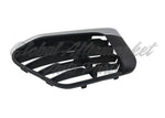 GRILLE LOWER LH PTD BLACK W/SILVER MOULDING W/O SENSOR X-LINE MODEL — photo 1