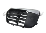 GRILLE LOWER LH PTD BLACK W/SILVER MOULDING W/O SENSOR X-LINE MODEL — photo 3