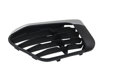GRILLE LOWER LH PTD BLACK W/SILVER MOULDING W/O SENSOR X-LINE MODEL