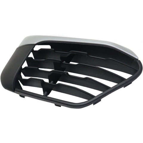 GRILLE LOWER RH PTD BLACK W/SILVER MOULDING W/O SENSOR X-LINE MODEL