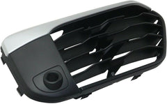 GRILLE LOWER RH PTD BLACK W/SILVER MOULDING W/SENSOR X-LINE MODEL