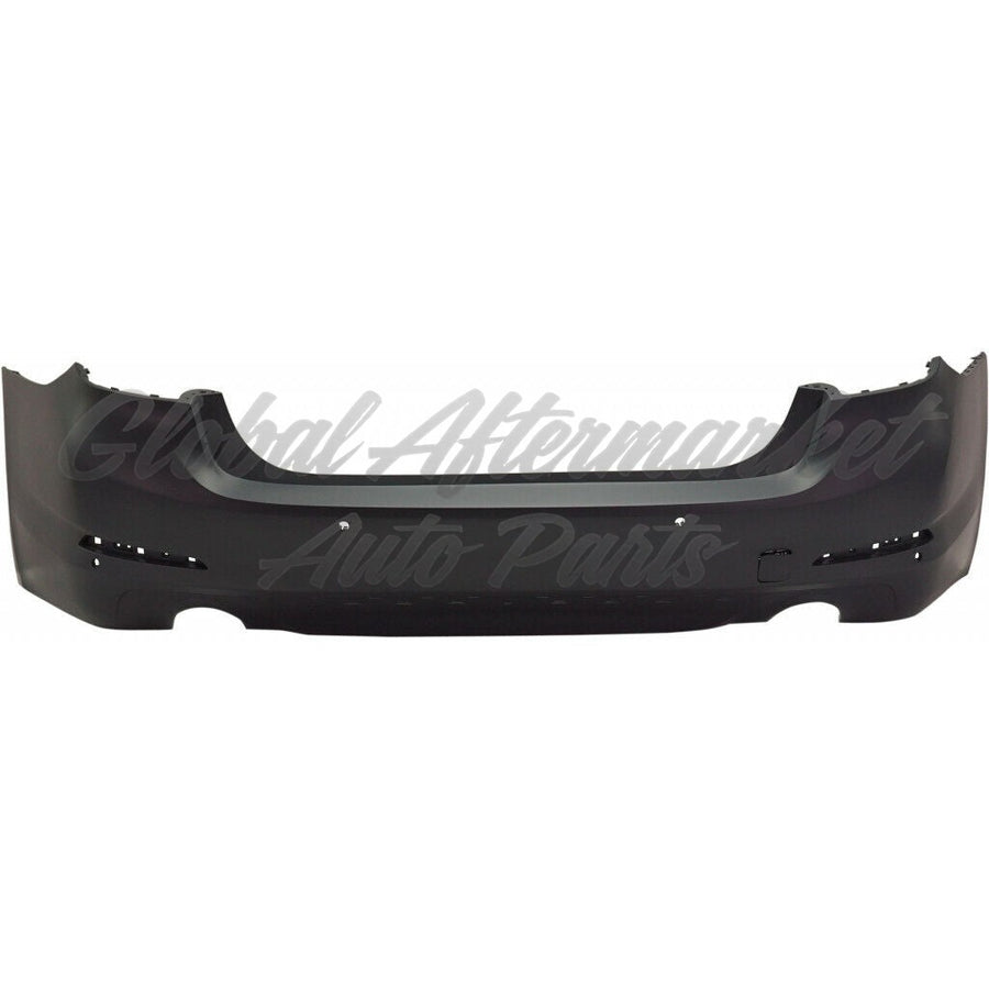 BUMPER RR PRIMED W/O PARK ASSIST W/PARK DISTANCE/TRIM LINES (FOR 530 SERIES W/O M-PKG) CAPA