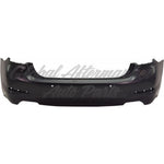 BUMPER RR PRIMED W/O PARK ASSIST W/PARK DISTANCE/TRIM LINES (FOR 540 SERIES W/O M-PKG) — photo 1