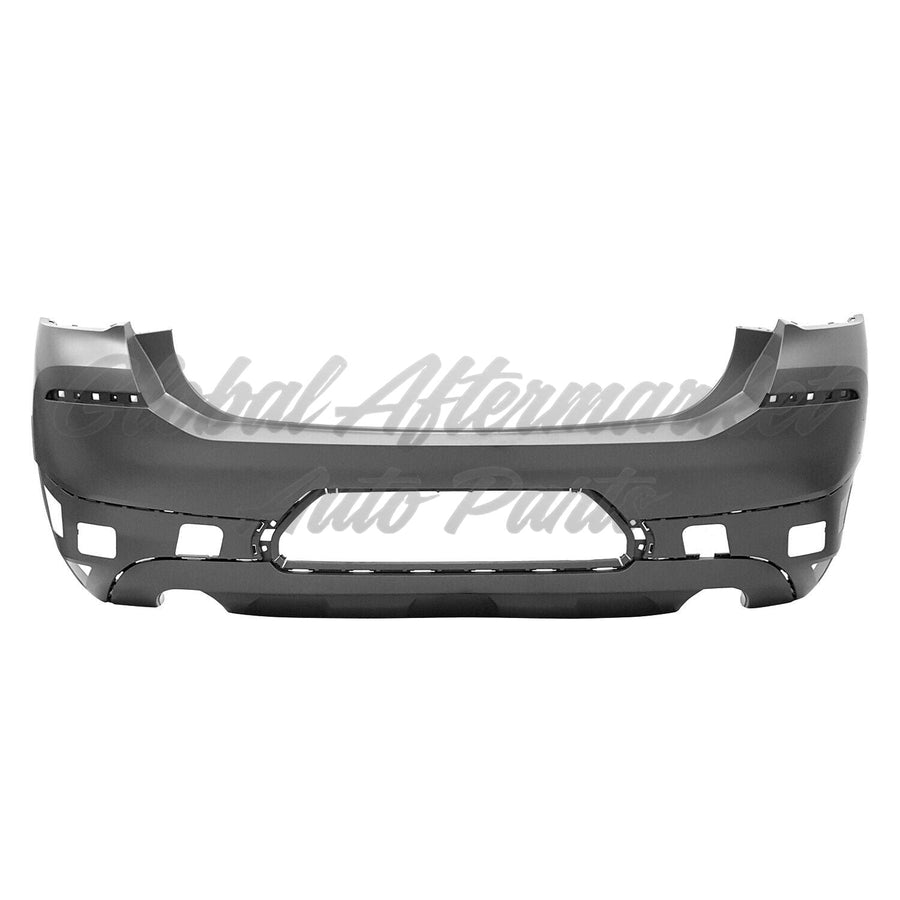 BUMPER RR PRIMED PTM W/O REVERSE CAMERA/PARK ASSIST SENSOR/M-PKG